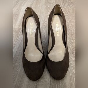 Colin Stuart brown suede 4" heels